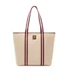 Bally Striped-panel Top Handle Bag In Brown