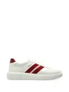 Bally Raise Sneaker In Plain Calf Leather In White