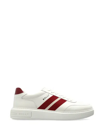 Bally Raise Sneaker In Plain Calf Leather In White
