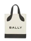 Bally Structured Bag With Detachable Strap And Bold Logo In Multi