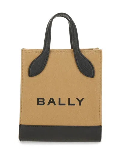 Bally Structured Bag With Prominent Logo In Pink