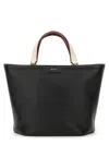 Bally Structured Calfskin Shoulder Bag In Black