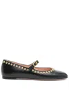 Bally Stud-embellished Ballet Flats In Black