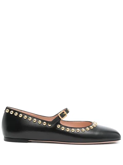 Bally Stud-embellished Ballet Flats In Black