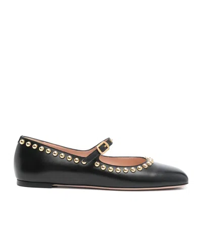 Bally Stud-embellished Ballet Flats In Black