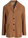 Bally Suede Blazer In Brown