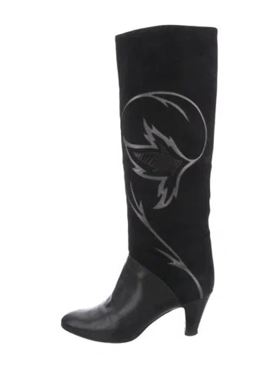 Pre-owned Bally Suede Boots In Black