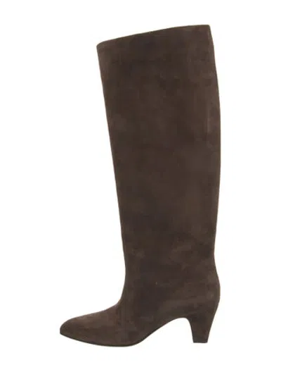 Pre-owned Bally Suede Boots In Brown