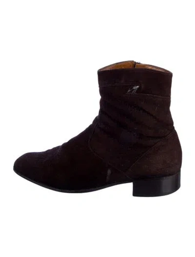 Pre-owned Bally Suede Boots In Multi