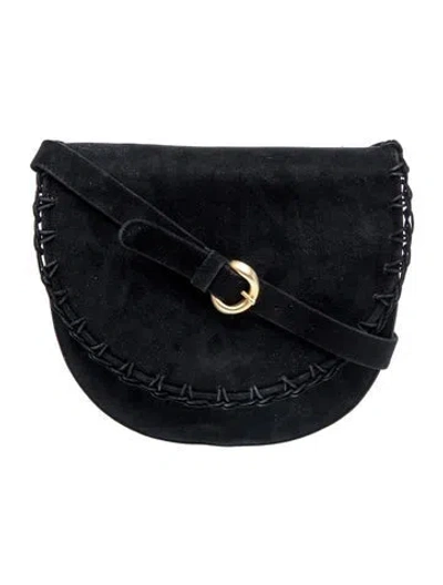 Pre-owned Bally Suede Crossbody Bag In Black