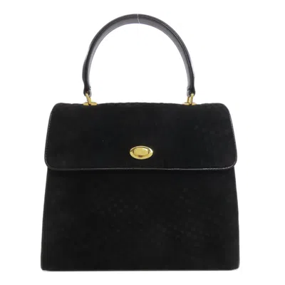 Pre-owned Bally Suede Handbag () In Black