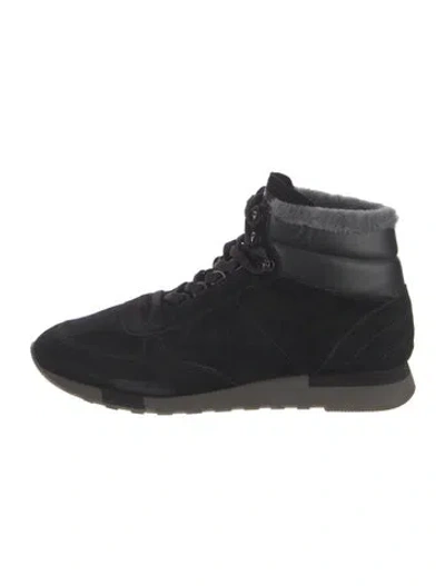 Pre-owned Bally Suede Hiking Boots In Black