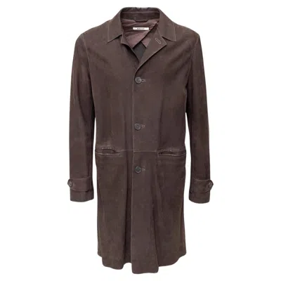 Pre-owned Bally Suede Leather Jacket - '10s In Black
