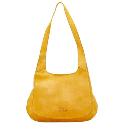 Pre-owned Bally Suede Leather Shoulder Bag () In Yellow