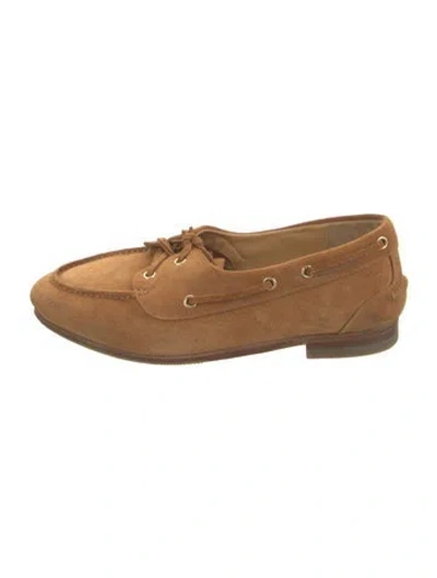 Pre-owned Bally Suede Loafers In Brown