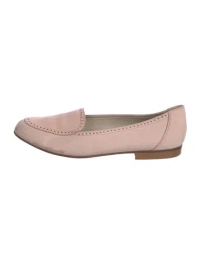 Pre-owned Bally Suede Loafers In Pink
