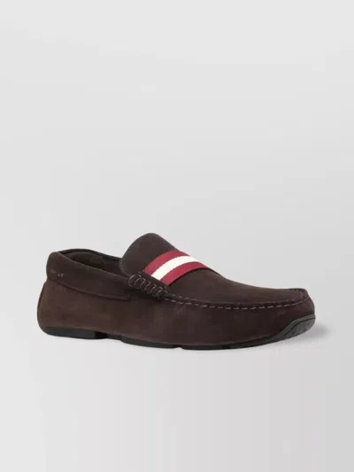 BALLY SUEDE LOAFERS RUBBER SOLE
