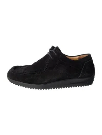 Pre-owned Bally Suede Oxfords In Black