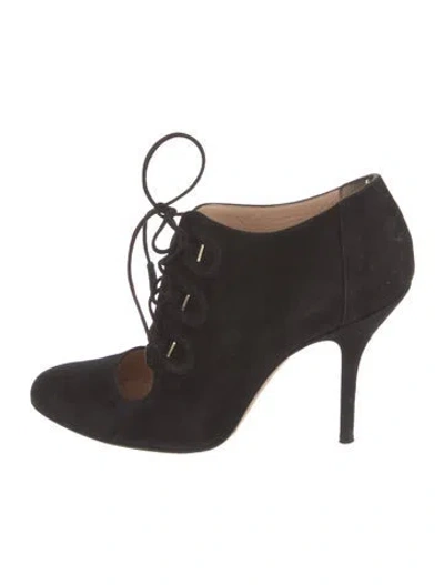 Pre-owned Bally Suede Pumps In Black