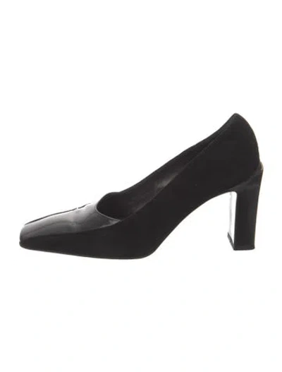 Pre-owned Bally Suede Pumps In Black