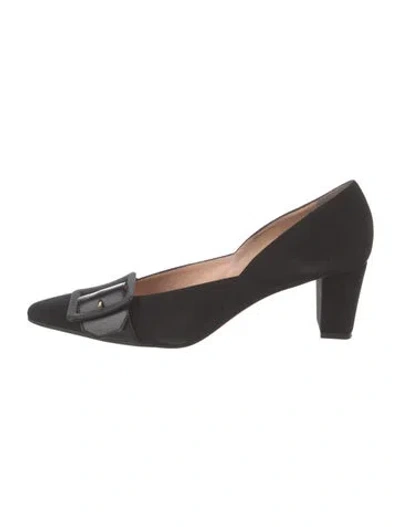 Pre-owned Bally Suede Pumps In Black