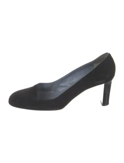 Pre-owned Bally Suede Pumps In Blue