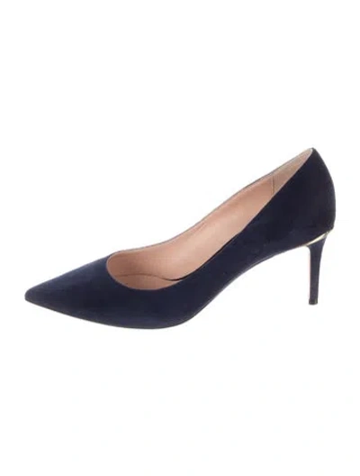 Pre-owned Bally Suede Pumps In Blue