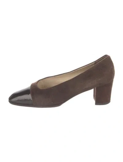 Pre-owned Bally Suede Pumps In Brown