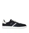 Bally Casual Round Toe Low Sneakers With Stripe In Blue
