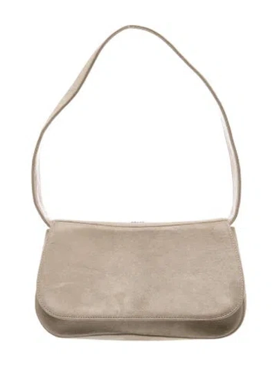 Pre-owned Bally Suede Shoulder Bag In Neutrals