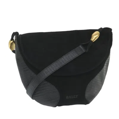 Pre-owned Bally Suede Shoulder Bag () In Black