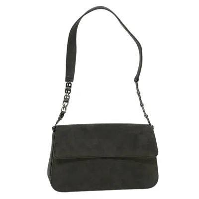 Pre-owned Bally Suede Shoulder Bag () In Black