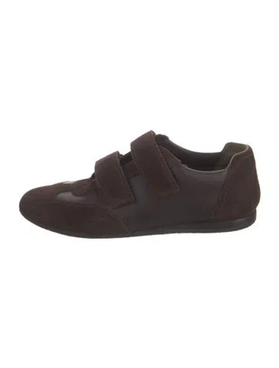 Pre-owned Bally Suede Sneakers In Brown