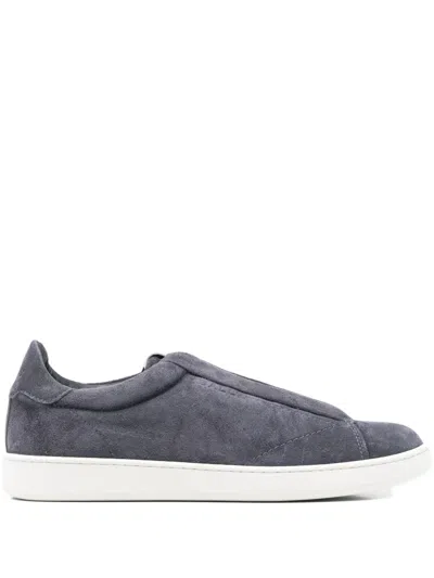 Bally Suede Sneakers In Gray