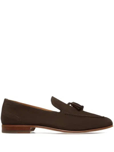 Bally Suisse Loafer In Suede Leather Wide Foot Morphology In Ebano 21