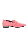 Bally Pink Genos Buckle-embellished Loafers In Pink