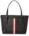 Bally Supra Small Leather Tote In Black