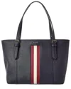 Bally Supra Small Leather Tote In Multi