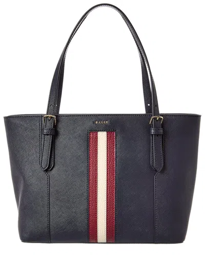 Bally Supra Small Leather Tote In Multi