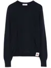 Bally Long Sleeve Crew Neck Knitwear Top In Black