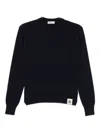 Bally Long Sleeve Crew Neck Knitwear Top In Black