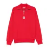 Bally Emblem-patch Sweatshirt In Red