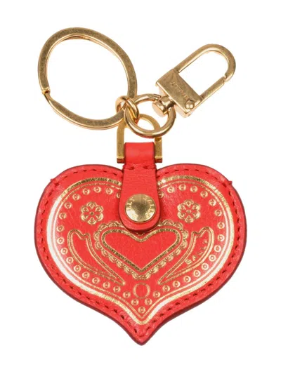 Bally Swissness Airtag Holder In Red