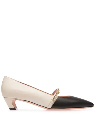Bally Two-tone Leather Pumps In Neutrals