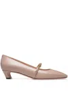 Bally Sylt Brushed-leather Pumps In Neutrals