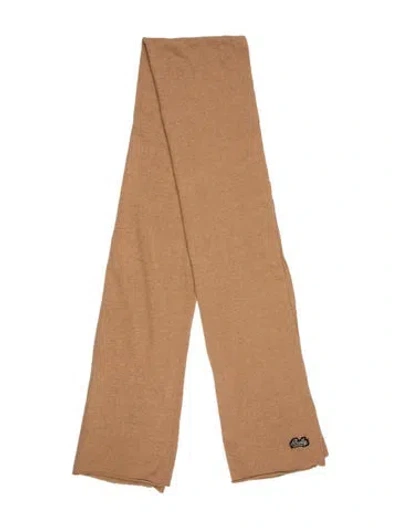 Pre-owned Bally Syra Scarf Dickey Silk Scarf In Brown