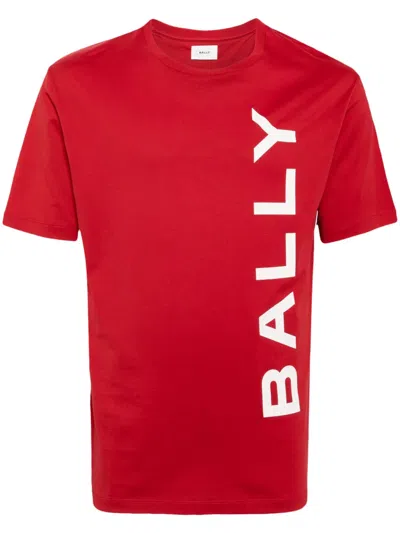 Bally T-shirt In Cotton In Red