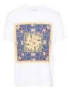 Bally Front Graphic Organic Cotton T-shirt In White