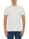 Bally Tailored White Polo Shirt With Subtle Embroidery In White
