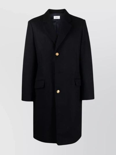 Bally Tailored Wool Blend Coats In Black
